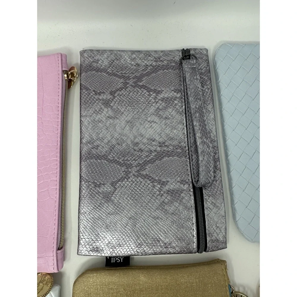 Ipsy Makeup Bag Lot of 10 Mixed Travel Pouches Cosmetic Bags